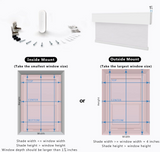 Motorized Blinds with Valance Remote Control Upgraded Smart Blackout Roller Shades Electric Automatic Window Blinds for Windows Blinds & Shade WhiteGreyBlack34x72"