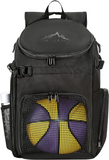 GoHimal Basketball Backpack, Large Sports Bag With Ball Compartment for Men and Women, Basketball, Soccer, Volleyball, Rugby(Black)