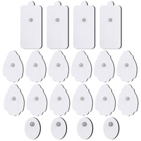 TENS/EMS Unit Replacement Pads NURSAL 20 Pack 3.5mm Snap Electrode Pads for Electrotherapy (Not Fit NURSAL Blue Tens) Reuse More Than 30 Times, Compatible with Belifu, AVCOO, MEDVICE TENS Machine