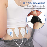 TENS/EMS Unit Replacement Pads NURSAL 20 Pack 3.5mm Snap Electrode Pads for Electrotherapy (Not Fit NURSAL Blue Tens) Reuse More Than 30 Times, Compatible with Belifu, AVCOO, MEDVICE TENS Machine