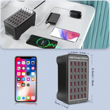 USB Charger, Cinlinso 30 Port 150W(30A) USB Charging Station Multi Port USB Hub Charger with Smart Detect for Multiple Devices Smartphones Tablets and Other Electronics