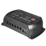 12/24V 10A Automatic PWM Solar Panel Battery Regulator Charger Controller LED USB 5V