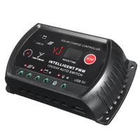 12/24V 10A Automatic PWM Solar Panel Battery Regulator Charger Controller LED USB 5V