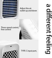 Portable fan, portable air conditioning, silent fans, desktop air conditioning, bedroom, living room, office, kitchen humidified air conditioning fan