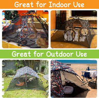 Outdoor Cat Play Tent for Indoor Cats (X- Large Portable Cat House, Outdoor Cat Enclosure for Cats, Rabbits and Small Animals Easy to Connect with Cat Tunnel, Cat Cube