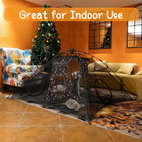 Outdoor Cat Play Tent for Indoor Cats (X- Large Portable Cat House, Outdoor Cat Enclosure for Cats, Rabbits and Small Animals Easy to Connect with Cat Tunnel, Cat Cube
