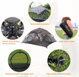 Outdoor Cat Play Tent for Indoor Cats (X- Large Portable Cat House, Outdoor Cat Enclosure for Cats, Rabbits and Small Animals Easy to Connect with Cat Tunnel, Cat Cube