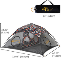 Outdoor Cat Play Tent for Indoor Cats (X- Large Portable Cat House, Outdoor Cat Enclosure for Cats, Rabbits and Small Animals Easy to Connect with Cat Tunnel, Cat Cube