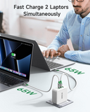 MOKiN 140W USB C Charger Block, GaN+ PD 3.1 USB C Fast Charger with Foldable Plug for iPhone 15 14 13 Plus/Pro/Pro Max, Galaxy S23, iPad Pro, MacBook Pro, Dell XPS/Latitude, HP Envy/Spectre