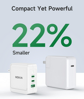 MOKiN 140W USB C Charger Block, GaN+ PD 3.1 USB C Fast Charger with Foldable Plug for iPhone 15 14 13 Plus/Pro/Pro Max, Galaxy S23, iPad Pro, MacBook Pro, Dell XPS/Latitude, HP Envy/Spectre