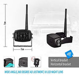 LeeKooLuu HD Digital Wireless Backup Camera 7''Monitor Highway Observation System for RVs,Travel Trailers,Trucks,Motorhome Mirror/Facing Image Flip Newest IP69K Waterproof Camera Super Night Vision