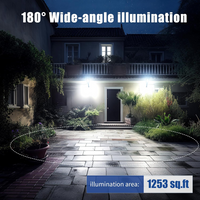 LED Flood Light Outdoor - 15000 LM Outdoor Security Lights Waterproof 6500K Daylight Super Bright Area Light Outside Floodlights for Yard Garage