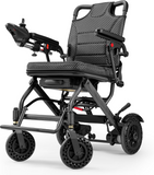 Lightweight Electric Wheelchair, Only 36lbs, Foldable Power Wheelchair for Adults,Dual Motors,Intelligent Folding,Motorized Mobility Scooters for Seniors