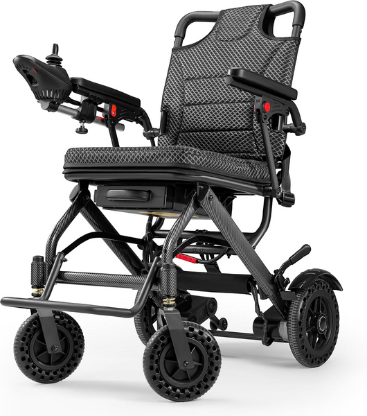 Lightweight Electric Wheelchair, Only 36lbs, Foldable Power Wheelchair for Adults,Dual Motors,Intelligent Folding,Motorized Mobility Scooters for Seniors