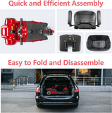 3 Wheel Mobility Scooters for Adults, Foldable Mobility Scooter for Seniors, Powered Electric Scooter with Basket, Heavy Duty Mobile for Travel