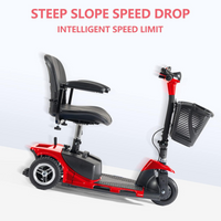 3 Wheel Mobility Scooters for Adults, Foldable Mobility Scooter for Seniors, Powered Electric Scooter with Basket, Heavy Duty Mobile for Travel