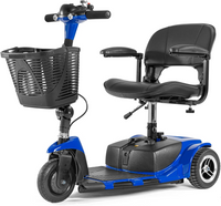 3 Wheel Mobility Scooters for Adults, Foldable Mobility Scooter for Seniors, Powered Electric Scooter with Basket, Heavy Duty Mobile for Travel