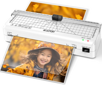 A4 Laminator Machine,70s Rapid Warm Up, Jam-Free Lamination, Built-in Paper Trimmer, Hot & Cold Laminating Machine for Home, Office & School Use
