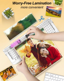 A4 Laminator Machine,70s Rapid Warm Up, Jam-Free Lamination, Built-in Paper Trimmer, Hot & Cold Laminating Machine for Home, Office & School Use