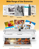 A4 Laminator Machine,70s Rapid Warm Up, Jam-Free Lamination, Built-in Paper Trimmer, Hot & Cold Laminating Machine for Home, Office & School Use