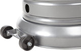 46,000 BTU Outdoor Propane Patio Heater with Wheels, Commercial & Residential,  32.1 x 32.1 x 91.3 inches (LxWxH)