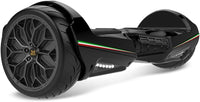 TWO DOTS Hoverboard 6.5" UL2272 Certified Self Balancing Scooter Solid Rubber Two Wheels Hover Board with APP Bluetooth Speaker and LED Lights for Adults and Kid