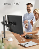Irongear Dual Monitor Stand for 17-32 inch Screens,Heavy Duty Fully Adjustable Monitor Arm with C-Clamp Hardware,Dual Monitor Mount Supports up to 17.6 lbs per Arm, IGCM1