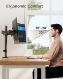 Irongear Dual Monitor Stand for 17-32 inch Screens,Heavy Duty Fully Adjustable Monitor Arm with C-Clamp Hardware,Dual Monitor Mount Supports up to 17.6 lbs per Arm, IGCM1