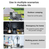 Merax 1500W Portable Power Station Solar Generator LiFePO4 Outdoor Camping Home