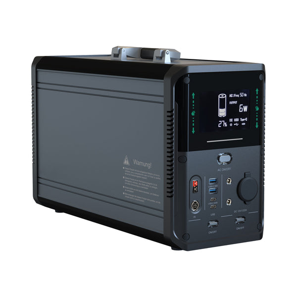 Merax 1500W Portable Power Station Solar Generator LiFePO4 Outdoor Camping Home