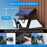Solar Lights Outdoor Waterproof 275 LED Super Bright Motion Sensor