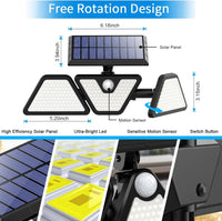Solar Lights Outdoor Waterproof 275 LED Super Bright Motion Sensor