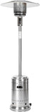46,000 BTU Outdoor Propane Patio Heater with Wheels, Commercial & Residential,  32.1 x 32.1 x 91.3 inches (LxWxH)