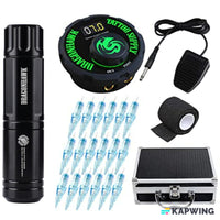 Dragonhawk Tattoo Machine Kit Rotary Tattoo Pen Gun Kit