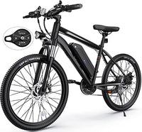 Electric Bike,  Electric Bike for Adults, 26" Ebike 350W Adult Electric Bicycles, 19.8MPH 50-60Miles Electric Mountain Bike, 36V 10.4Ah Battery, Suspension Fork, Shimano 21 Speed Gears