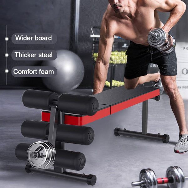 Tangnade Home Gym Adjustable Weight Bench Barbell Lifting Workout Fitness Incline