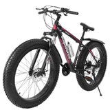 Tangnade Fat Tire Mens Mountain Bike, 17-Inch / Medium High-Tensile Frame Fitness Equipment Home Gym