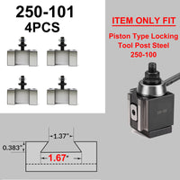 T0025-SP 4PCS 250-101 QUICK CHANGE TURNING & FACING (Piston)LATHE TOOL POST HOLDER