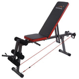 Tangnade Home Gym Adjustable Weight Bench Barbell Lifting Workout Fitness Incline