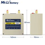 Mr.Li 12V 25Ah Lifepo4 Rechargeable Battery Pack With 6A Charger For Outdoor Camping Power Supply Fish Finder Solar System