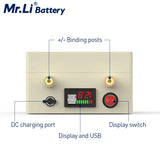 Mr.Li 12V 25Ah Lifepo4 Rechargeable Battery Pack With 6A Charger For Outdoor Camping Power Supply Fish Finder Solar System