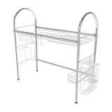 Stainless Steel Dish Drying Rack Over The Sink Kitchen Drainer Holder