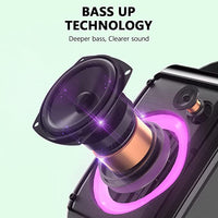 BINBIN Party Bluetooth Speaker with Lights,60W