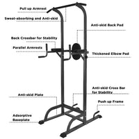 Tangnade Power Tower Workout Dip Station For Home Gym Strength Training Fitness Equipment Fitness Equipment Home Gym