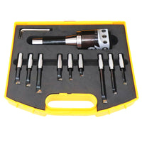 T005 2" Boring Head Set w/ R8 Shank, 9 Pc. Boring Bar Set