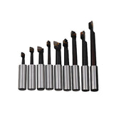 T005 2" Boring Head Set w/ R8 Shank, 9 Pc. Boring Bar Set