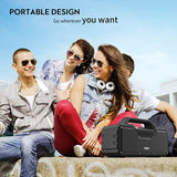 MUSGO Portable Speaker Wireless Bluetooth 5.0 IPX6 Waterproof Built-in Handle 24H Playtime with Subwoofer 60W
