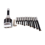 T1003 12pcs 3" Boring Head, R8 Shank & 3/4 Carbide Boring Bar Set Combo Milling