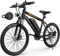 Electric Bike,  Electric Bike for Adults, 26" Ebike 350W Adult Electric Bicycles, 19.8MPH 50-60Miles Electric Mountain Bike, 36V 10.4Ah Battery, Suspension Fork, Shimano 21 Speed Gears