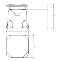 Audio Experience AES0003 full-range 200W omni speaker outdoor speakers with 8" 2-way speaker
